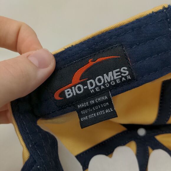 Biloxi Beach Mississippi Bling Strapback Hat Yellow OSFA Embroidered - Picture 7 of 7